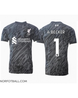 Billige Fotballdrakt Liverpool Alisson Becker #1 Keeper Replika Hjemmedrakt 2024-25 Kortermet